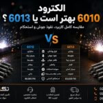 الکترود 6010 بهتر است یا 6013؟ مقایسه کامل کاربرد، نفوذ جوش و استحکام
