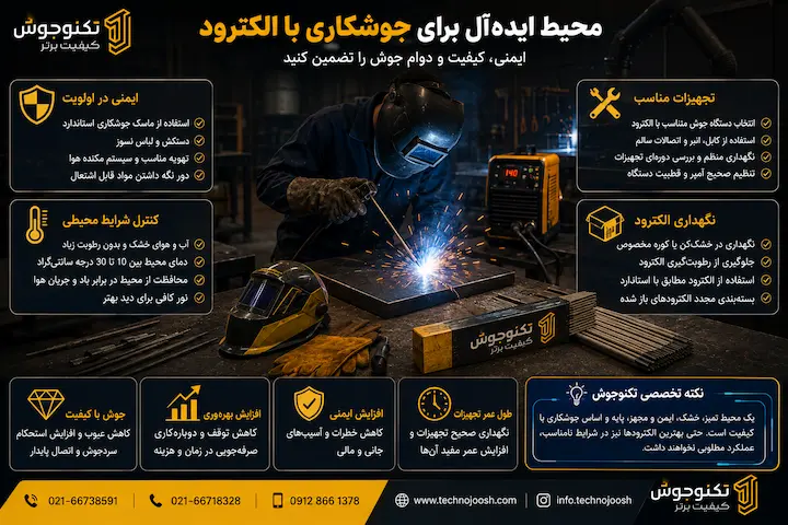 جوشکاری صحیح آهن پس از رفع مشکلات جوشکاری و تنظیم صحیح آمپر