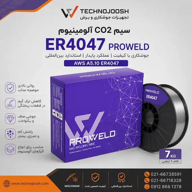 4047 proweld سیم CO₂ آلومینیوم ER4047
