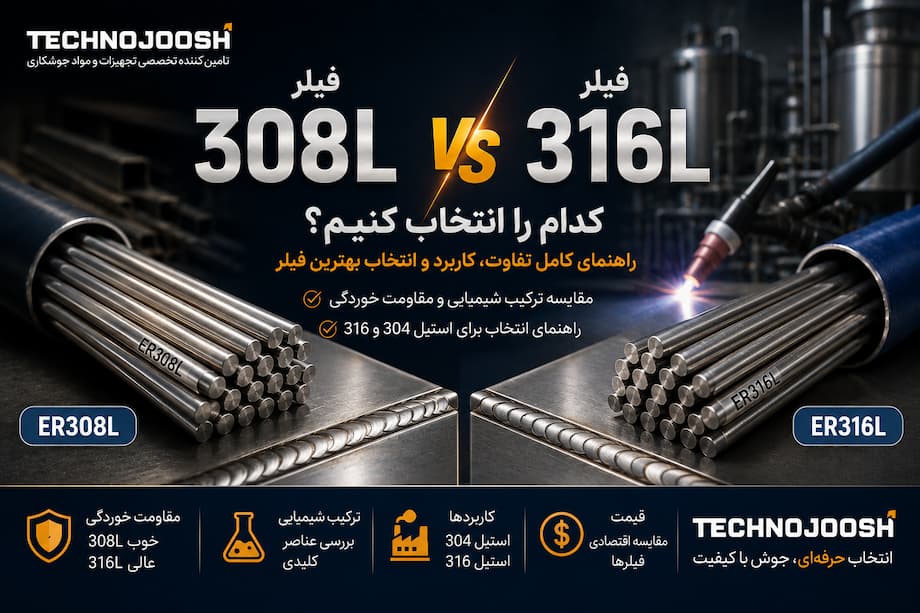 فیلر 308L یا 316L؟ راهنمای انتخاب بهترین فیلر برای جوشکاری استیل