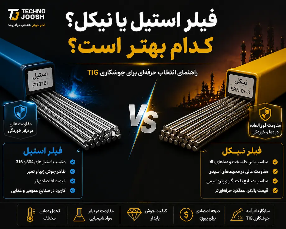 فیلر استیل و نیکل